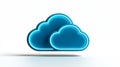 Futuristic Digital Cloud Storage Concept Royalty Free Stock Photo