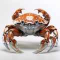 Futuristic Digital Crab With Sleek Metallic Finish