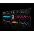 Futuristic digital dashboard displaying various data visualizations. Features include Royalty Free Stock Photo