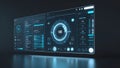 Futuristic Digital Dashboard Interface with Data Visualization Royalty Free Stock Photo