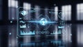 Futuristic Digital Data Analytics Display Global Technology Network Interface Innovation Concept Royalty Free Stock Photo