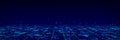 Futuristic digital data transfer concept. High-speed data flow of cryptocurrency servers. Cyber technology background. 3D