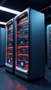 Futuristic Digital Design Glowlit Network Server Image Glowing High Tech