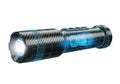 Futuristic digital flashlight with circuitry isolated on transparent background Royalty Free Stock Photo