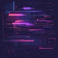 Futuristic Digital Interface with Abstract Geometric Patterns and Neon Colors Royalty Free Stock Photo