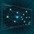 The composition suggests a focus on data networks or artificial Royalty Free Stock Photo