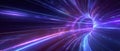 Futuristic Digital Light Tunnel Royalty Free Stock Photo