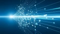 Futuristic Digital Network Connection Background Royalty Free Stock Photo