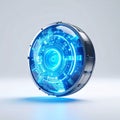 Futuristic Digital Power Core Interface Royalty Free Stock Photo