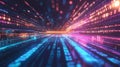 Futuristic digital technology background. Abstract Binary Software Programming Code Background Royalty Free Stock Photo