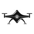 Futuristic drone icon, simple style