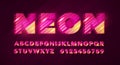 Futuristic Duo Colored Neon Font