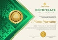 Futuristic and dynamic Modern certificate template