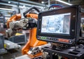 Futuristic Efficient smart Automation robot revolution production replace human AI-power learning tech dynamic Intelligent robot