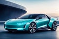 The Futuristic Electric Car Revolutionizes the Road. Future Unleashed. Generative AI