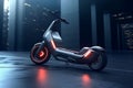 Futuristic electric scooter designed for urban