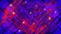 Futuristic encryption digital connection grid data technology, transmission data communication network nodes, blurred tech