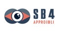 Futuristic eye logo with SB4 APPROIBLI text, vector design Generative AI Royalty Free Stock Photo