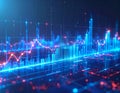 Financial Data Analytics Growth Chart Business Investment Technology Concept Futuristic Background AI Generated Illustration Royalty Free Stock Photo