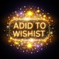 Floating glowing Add to Wishlist icon with animated sparkle