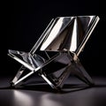 Futuristic Folding Chair: Avicii-inspired Liquid Metal Design