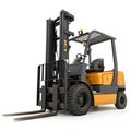 Futuristic forklift isolated on white Royalty Free Stock Photo