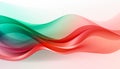 Futuristic Fusion Abstract 3D Waves and Colorful Smoke Gradients Royalty Free Stock Photo