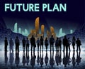 Futuristic Future Plan Urban Structure Concept Royalty Free Stock Photo