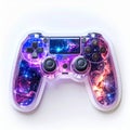 Futuristic Galaxy Video Game Controller Isolated Royalty Free Stock Photo