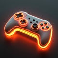 Futuristic Gaming Controller with Neon Glow and Sleek Design Royalty Free Stock Photo