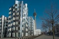 Futuristic Gehry houses in Medienhafen in DÃÂ¼sseldorf, germany