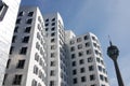 Futuristic Gehry houses in Medienhafen in DÃÂ¼sseldorf, germany