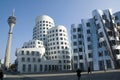 Futuristic Gehry houses in Medienhafen in DÃÂ¼sseldorf, germany