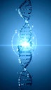 Futuristic Genetic Code and Digital Information Royalty Free Stock Photo