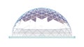Futuristic Geodesic Dome Structure Wireframe, vector design Generative AI Royalty Free Stock Photo