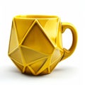 Futuristic Geometric Ceramic Mug Cup With Diamond Pattern