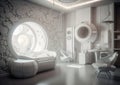 Futuristic girls' and children's room as it will look in the future.