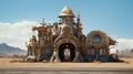 Futuristic Glamour: Ornate Rococo Architecture In The Desert