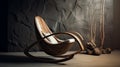 Futuristic Glamour: Zen-inspired Rocking Chair With Sustainable Design