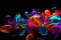 Futuristic Glass Discs: Abstract 3D Render Background, a Vision of Tomorrow\'s Technological Aesthetics