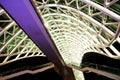 Futuristic glass and iron pedestrian Bridge of Peace in Tbilisi, Georgia