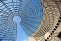 Futuristic glass-steel dome