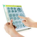 Futuristic glass tablet