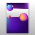 Glow gradient futuristic background 3d