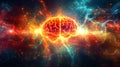 futuristic graphic depicting brain training