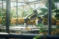 Futuristic Greenhouse Workforce: Robots at Play