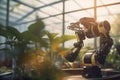 Futuristic Greenhouse Workforce: Robots at Play