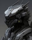 Futuristic Guardian - Robotic Cyborg Warrior - Generative AI