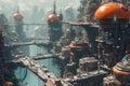 Futuristic Harbor Symphony