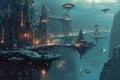 Futuristic Harbor Symphony